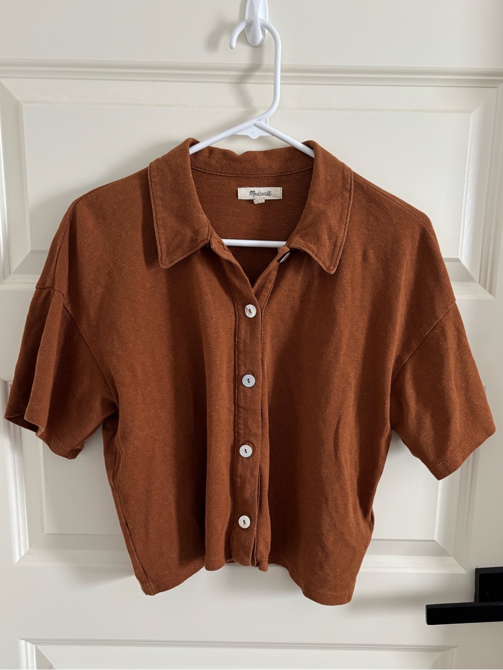 Madewell Rust Brown Knit Top